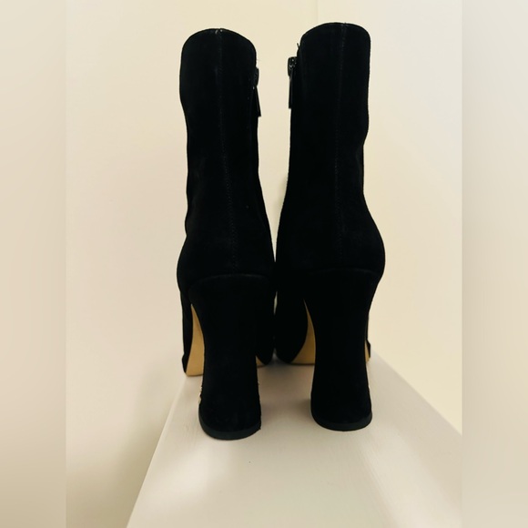 Sam Edelman Black Suede Ankle Boots - Picture 3 of 4